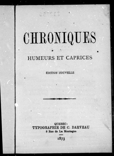 Chroniques