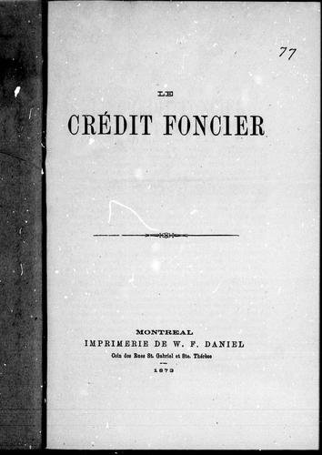 Le crédit foncier