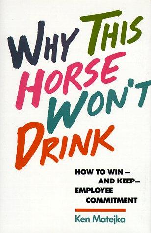 Why this horse won't drink