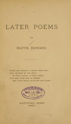 Later poems