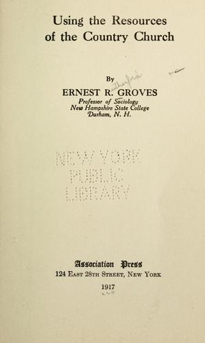 Using the resources of the country church