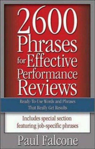 2600 Phrases For Effective Performance Reviews
