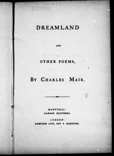 Dreamland and other poems