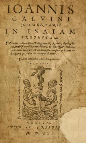 Commentarii in Isaiam prophetam