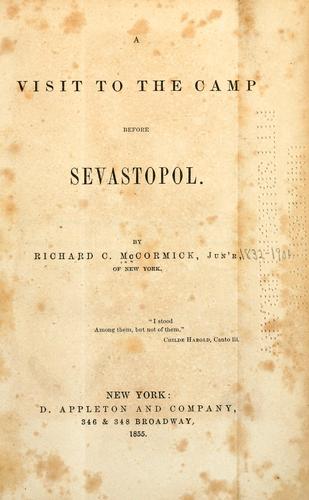 A visit to the camp before Sevastopol
