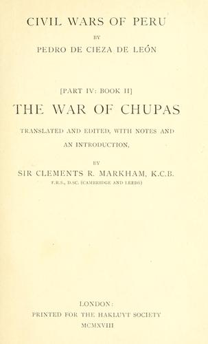 The war of Chupas