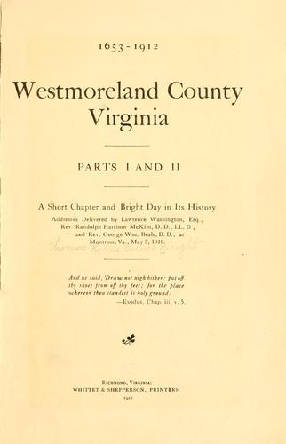Westmoreland County, Virginia