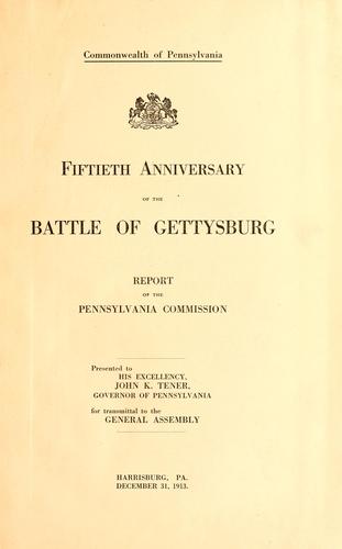 Fiftieth Anniversary of the Battle of Gettysburg