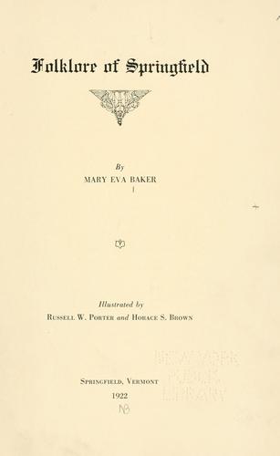 Folklore of Springfield