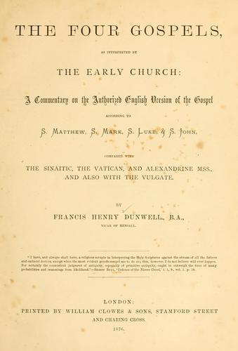 The four Gospels