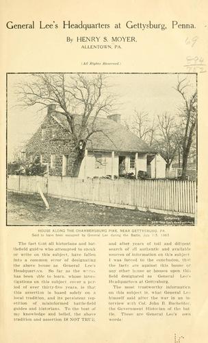 General Lee's headquarters at Gettysburg, Penna