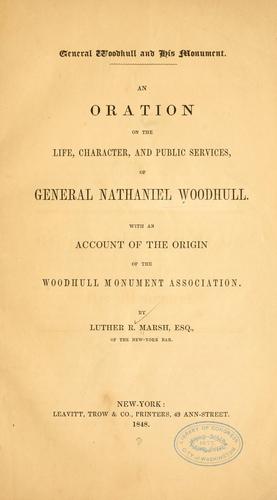 General Woodhull and his monument