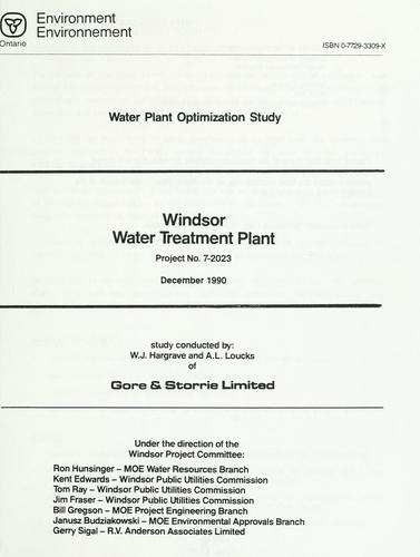 Windsor Water Treatment Plant