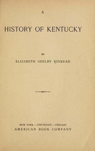A history of Kentucky
