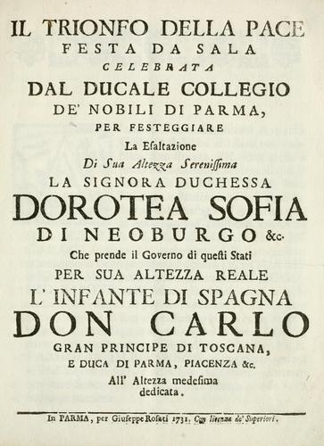 Il trionfo della pace