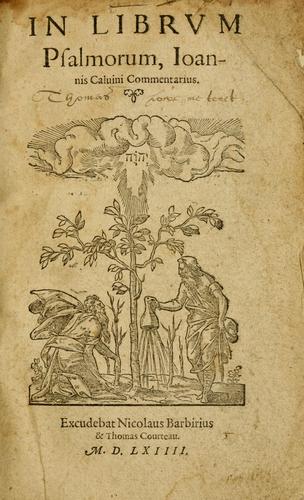 In librum Psalmorum