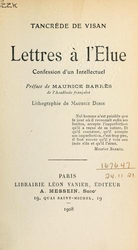 Lettres à l'élue