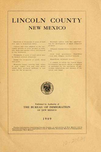 Lincoln County, New Mexico ..