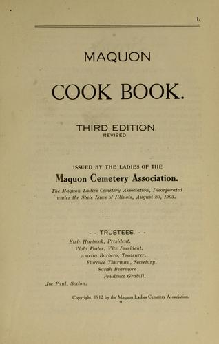Maquon cook book