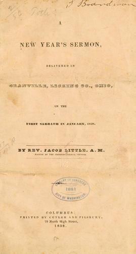 A New Year's sermon, delivered at Granville, Licking Co., Ohio