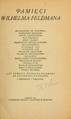 Pamici Wilhelma Feldmana