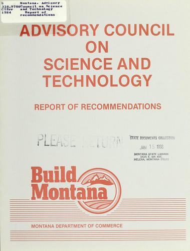 Report of recommendations