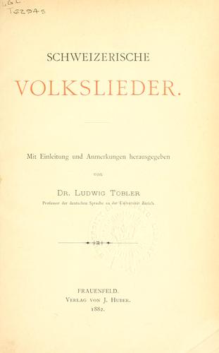 Schweizerische Volkslieder