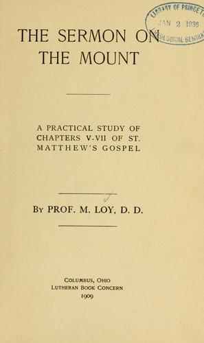 The Sermon on the mount
