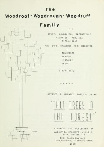 The Woodroof-Woodrough-Woodruff family