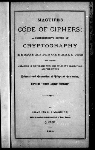 Maguire's code of ciphers