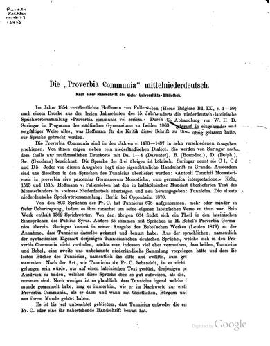 Abhandlung vom Dr. Jellinghaus