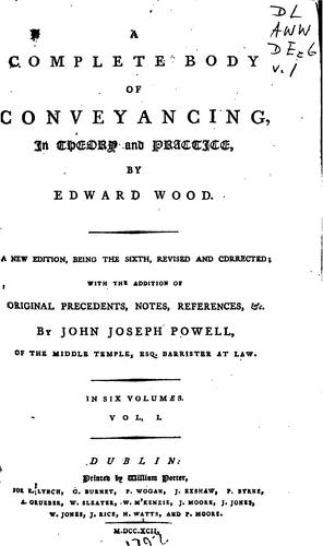 A complete body of conveyancing