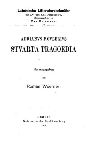 Adrianvs Rovlerivs Stvarta tragoedia
