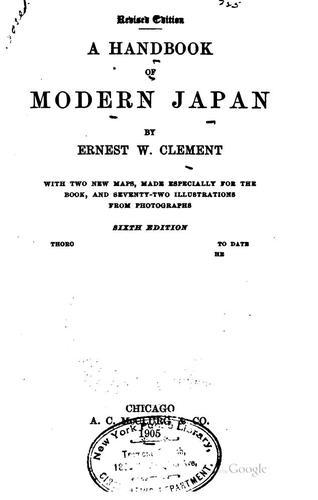 A handbook of modern Japan