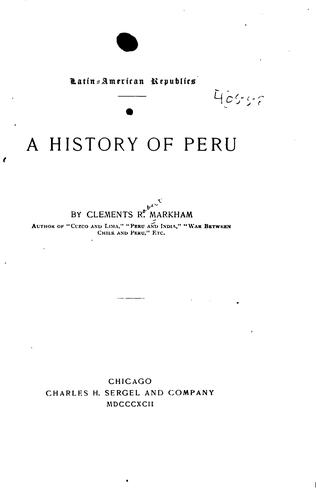 A history of Peru