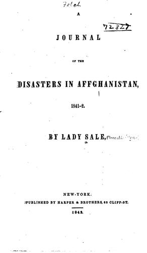 A journal of the disasters in Affghanistan, 1841-2