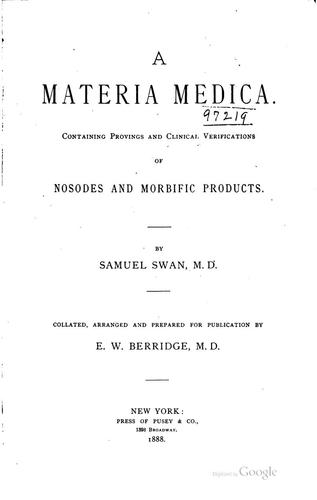 A materia medica