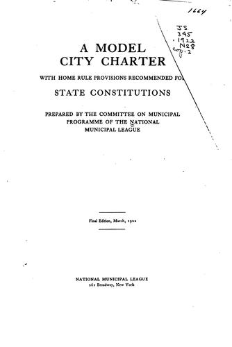 Model city charter