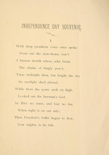 Independence day souvenir