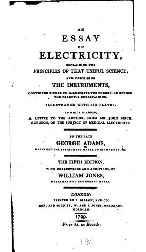 An essay on electricity