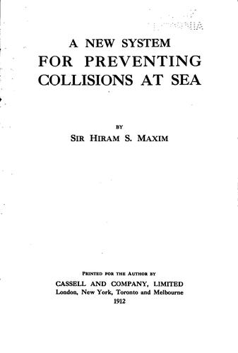 A new system for preventing collisions at sea