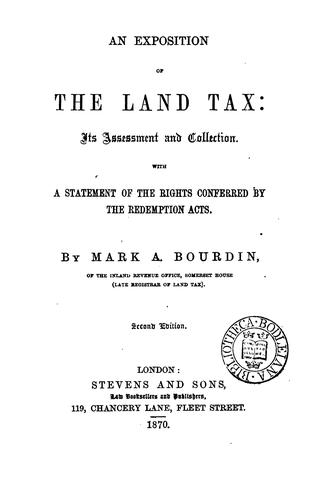An exposition of the land tax
