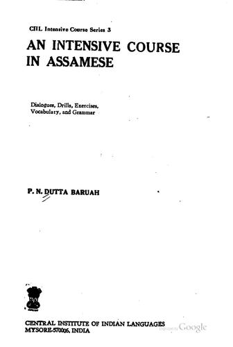 An intensive course in Assamese
