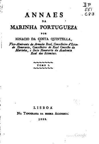 Annaes da marinha portugueza