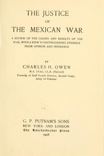 The justice of the Mexican war