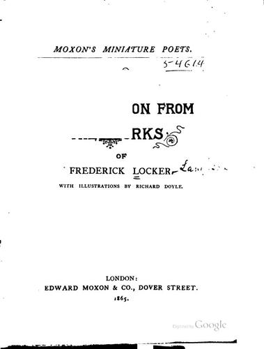 A selection from the works of Frederick Locker