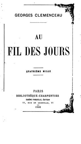 Au fil des jours