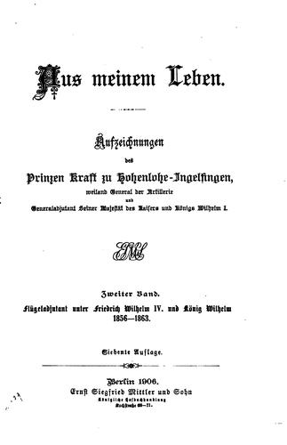 Aus meinem Leben