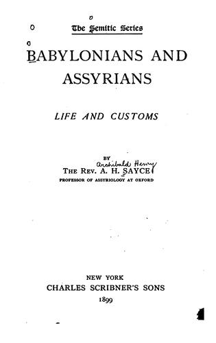 Babylonians and Assyrians