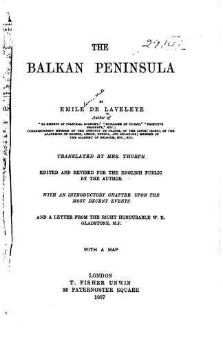 The Balkan Peninsula